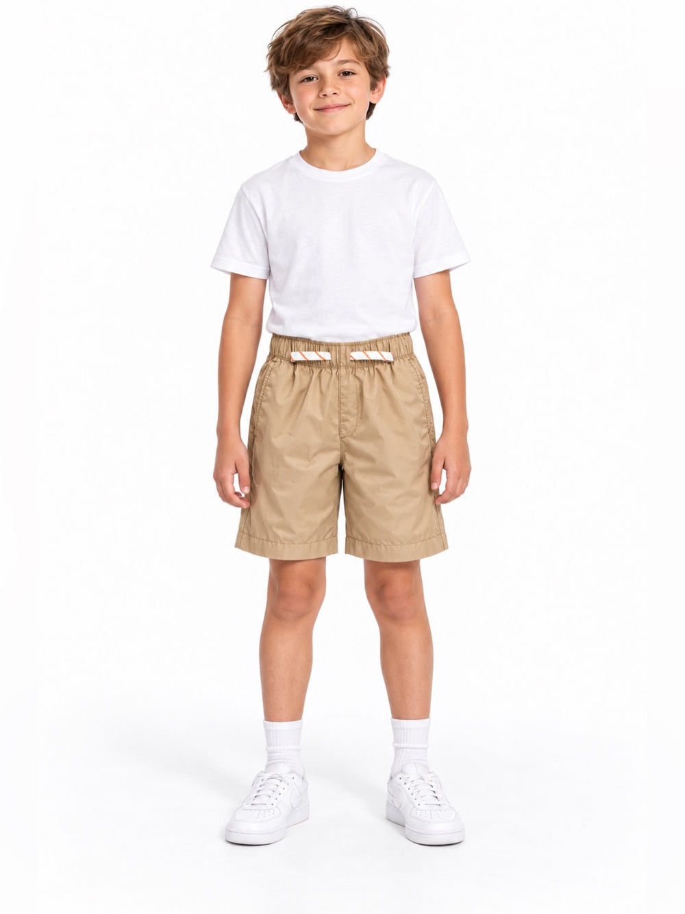J.Crew Crewcuts Active Boys Khaki Drawstring Shorts Size 10